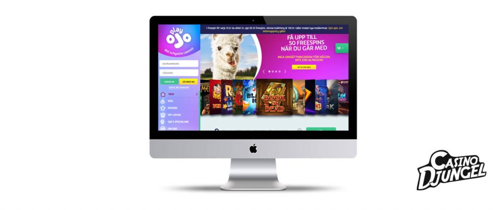 Play Ojo Casino Screenshot Desktop