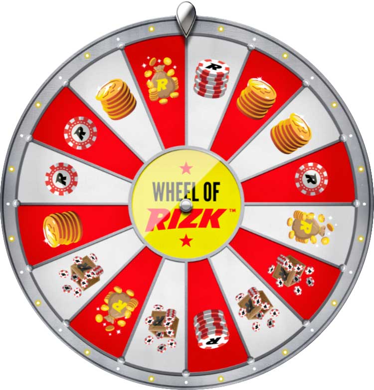 Spela med Wheel of Rizk