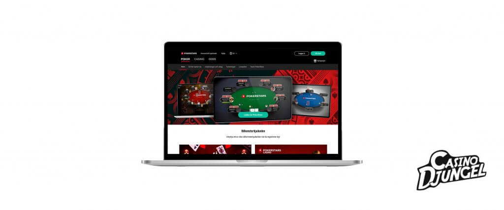Pokerstars casino välkomstsida