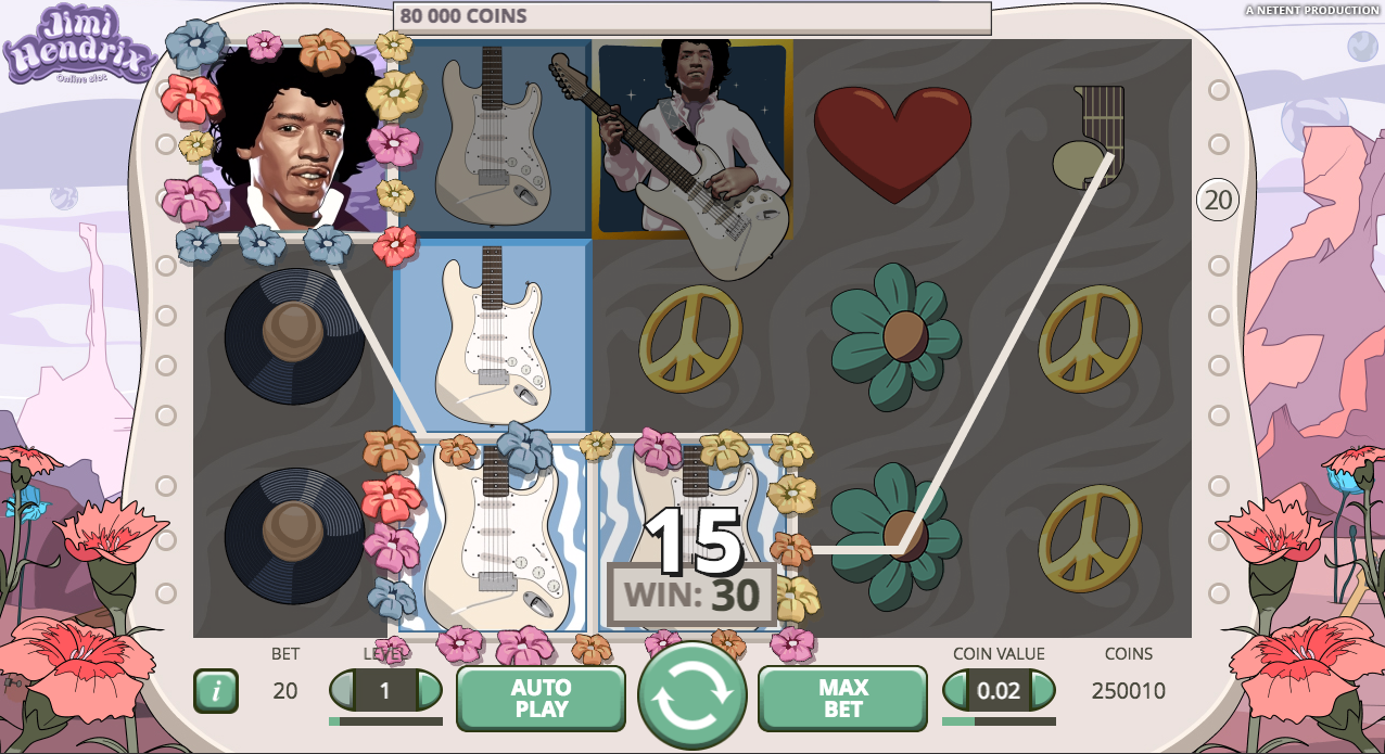 Jimi Hendrix Video Slot