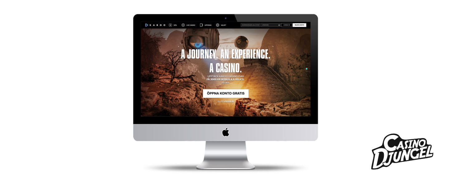 Kaboo casino screenshot desktop.