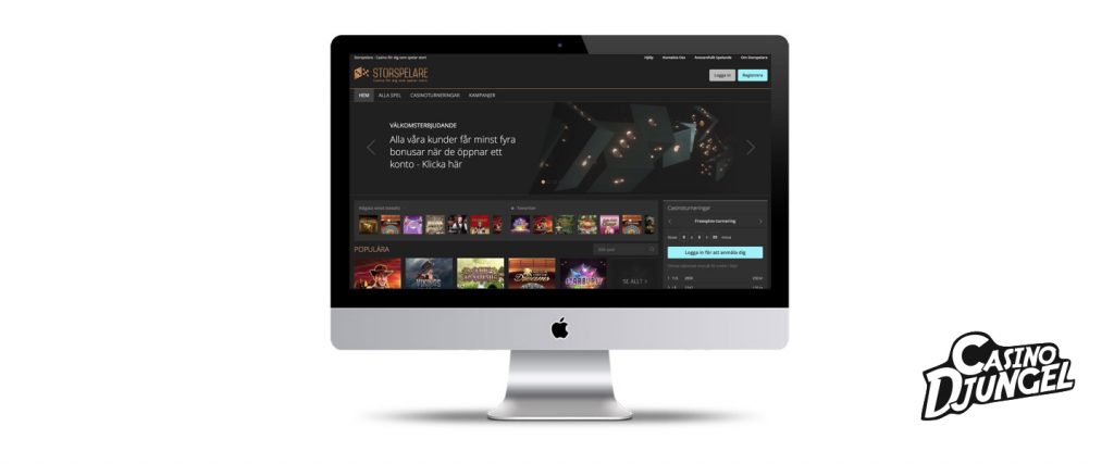 Storspelare Casino desktop screenshot