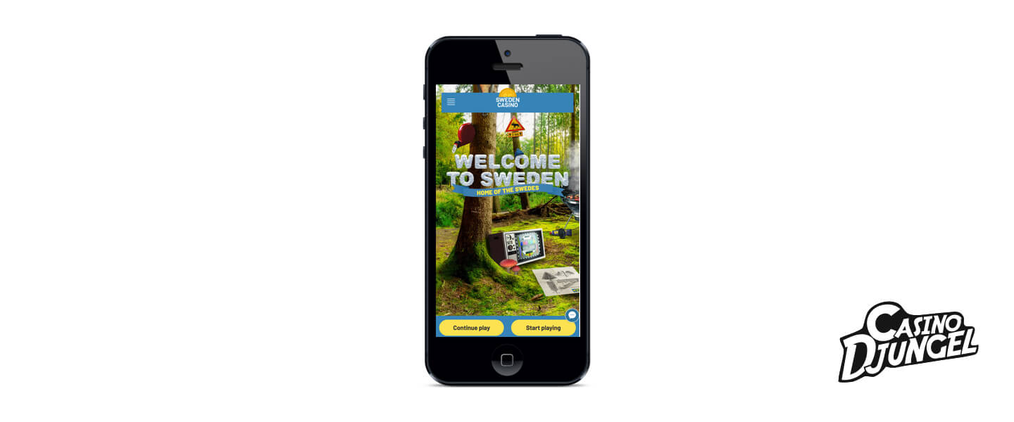 Sweden casino mobil screenshot